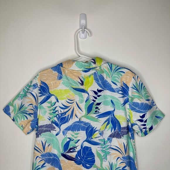 Cat & Jack Tropical Print Short Sleeve Tee - Blue, Green, Yellow - Picture 6 of 8